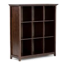 48 X44 Normandy 9 Cube Bookcase And Storage Unit Tobacco Brown Wyndenhall Cube Bookcase Cube Storage Shelves Cube Storage Unit