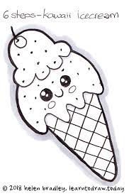 If you like painting, master the picture hack. How To Draw A Kawaii Ice Cream Cone In 6 Steps Learn To Draw Kawaii Drawings Cute Animal Drawings Kawaii Cute Drawings