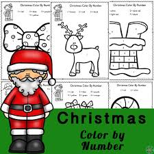 Free christmas writing worksheet printable created date: Free Christmas Color By Number