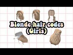 Roblox hair codes page 3. Aesthetic Blonde Hair Girls Not Redeemable Promo Codes Youtube