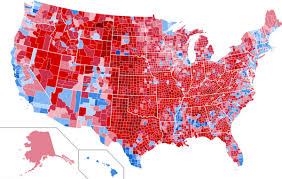 2016 Us Presidential Election Map By County Vote Share