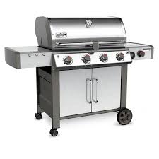 Weber Genesis Ii S 435 Natural Gas Grill With Sear Burner Side Burner Stainless Steel 67006001 Bbqguys Gas Grill Gas Grill Reviews Propane Gas Grill
