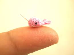 Micro Mini Pink Narwhal Miniature Crochet Whale Stuffed Animal Made To Order Crochet Whale Whale Stuffed Animal Narwhal