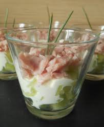 Elle se prépare à l'avance et se décline de mille et une façons. Verrines Concombre Vache Qui Rit Jambon Recette Verrine Aperitif Verrine Concombre Recette De Verrine Facile