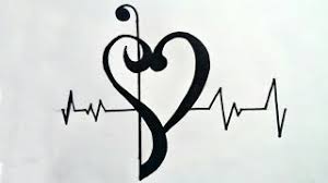 Colorful paper note with pencil and music player, red earphone,hat. How To Draw Music Note Tribal Tattoo With Heart Heart Beat Easy Tattoo For Boys Youtube