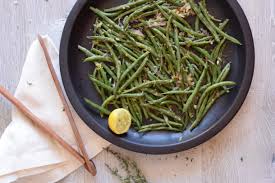 Roasted Green Beans and Shallots with Lemon and Thyme Recipe ...