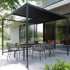 Tonnelle Blooma Moorea 2 8 X 2 8m Noir En 2020 Tonnelle Jardin Salon De Jardin Castorama Table Salon De Jardin