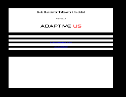 These responsibilities handover sample letter formats guides you to write a good letter. Role Handover Takeover Checklist Excel Flevy