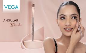 Vega Angular Blender for Eye Liner with Wooden Handle Make-Up Brush,  Angular Brush for Eyebrow Shape & Eye Shadow, (MBN-07) : Amazon.in: Beauty