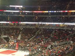 United Center 100 Level Baseline Basketball Seating