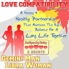 Gemini Man And Libra Woman Love Compatibility Sunsigns Org