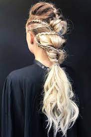 Vikings Lagertha Hair Tutorial Lagertha Hair Viking Hair Low Pony Hairstyles