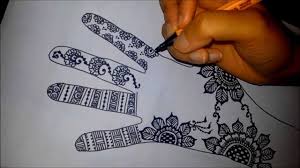 1001 ideas for cool things to draw photos and tutorials. Arabic Floral Henna Easy Mehndi Design On Paper How To Draw Simple Henna Flowers Youtube