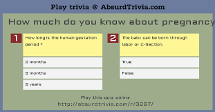 Please, try to prove me wrong i dare you. Trivia Quiz How Much Do You Know About Pregnancy
