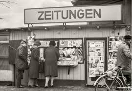 1972 Berlin Zeitungskiosk An Der Alten Lichtenberger Brucke Berlin Broadway Shows Broadway Show Signs