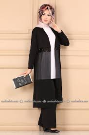Modaselvim Kombin Pul Payetli 2 Li Kombin 148afl378 Siyah Elbise Abaya Tarzi Orta Boy Etek
