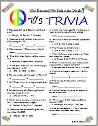 Easy to print questions and answers readymade for the ultimate pub quiz night. 70s Trivia From A Fun Decade That Had A Lot Going On If You Were Fortunate Enough To Be Around During The 70s All 50th Class Reunion Ideas Trivia 70s Party