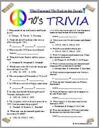 For a printable version of these questions and answers, click on the thumbnail. 70s Trivia From A Fun Decade That Had A Lot Going On If You Were Fortunate Enough To Be Around During The 70s All 50th Class Reunion Ideas Trivia 70s Party