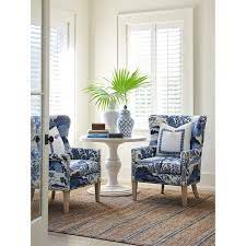 Avery 30 5 Wide Down Cushion Wingback Chair Blue And White Living Room Blue Living Room Blue White Decor