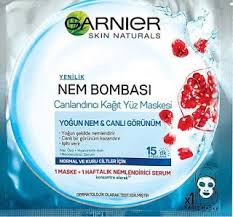 Garnier Nem Bombasi Kagit Maske Makyaj Urunleri Cilt Bakimi Makyaj