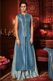 Chhabra Bros Art Silk Lehenga Suit In Grey Colour Buy designer indian lehengas & party wear lehenga choli suits online. ninecolours