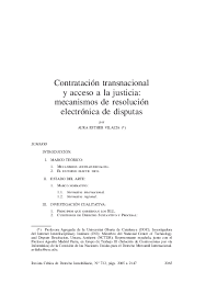 La comisión de personal se configura como uno de los instrumentos que ofrece la ley 909 de 2004, por medio del cual se busca el equilibrio entre la eficiencia de la administración pública y la garantía de participación de los empleados. Pdf Contratacion Transnacional Y Acceso A La Justicia Mecanismos De Resolucion Electronica De Disputas Aura Esther Vilalta Nicuesa Academia Edu