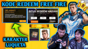 Inilah kode redeem free fire tanggal 12 februari 2021 yang bisa anda dapatkan dari blog ini. Kode Redeem Free Fire Resmi Karakter Luqueta Tanpa Top Up Kode Redeem Ff 2020 Youtube