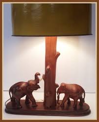 Vintage Wooden Elephant Lamp Lights Carved Tall Weighs Etsy Elephant Lamp Wooden Elephant Lamp