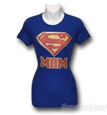 Superman Womens Super Mom T Shirt Bday Super Heroes