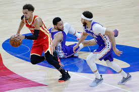 — trae young ran off the court clapping and yapping toward the few hawks fans that braved the philly crowd and stuck around and were. The Sixers Collapse Against The Hawks Will Live In Infamy Sbnation Com