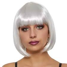 Party Expert White Daisy Wig for Women