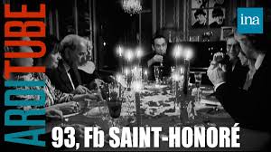 Relatively narrow and nondescript, especially in comparison to the nearby avenue des champs élysées. Diner Laurent Ruquier Chez Thierry Ardisson Au 93 Faubourg Saint Honore Ina Arditube Youtube