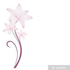 Illustrazione circa disegno stilizzato in bianco e nero dei fiori. Fiori Stilizzati