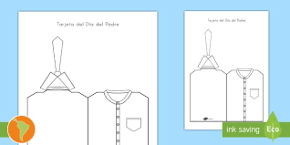 Tarjetas de dia del padre. Manulidad Tarjeta De Camisa Y Corbata Dia Del Padre