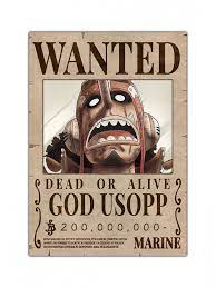 God Usopp One Piece Wanted Bounty Posters In India Comicsense Usopp Manga Anime One Piece One Piece Bounties