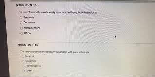 But, if you guessed that they weigh the same, you're wrong. Solved Question 14 The Neurotransmitter Most Closely Chegg Com
