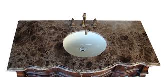 Meanwhile,it is made of chinese brown marble material. Adelina 50 Antique Bathroom Vanity Brown Marble Countertop