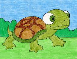 How To Draw A Cartoon Turtle · Art Projects For Kids