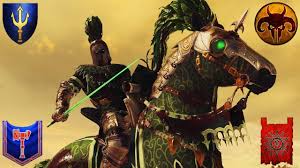 He was the champion of the lady of the lake and protected the most sacred sites in bretonnia from those who would seek their destruction. Crazy Free For All For Ze Lady The Green Knight Rides Total War Warhammer 2 Gameplay Youtube