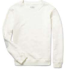 Maison Martin Margiela Elbow Patch Cotton Jersey Sweatshirt