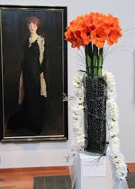Pin By San Francisco Flower Mart On Pantone Color Of The Year Tangerine Tango 2012 Floral Art Arrangements Floral Art Design Flower Arrangements