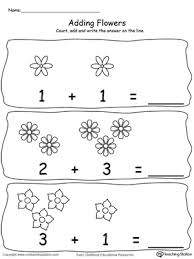 kindergarten addition printable worksheets myteachingstation com