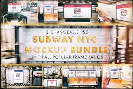 Download Ultimate Subway Nyc Mockup Bundle In 2020 Subway Mockup Nyc Subway PSD Mockup Templates