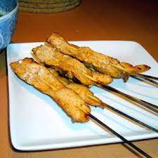 Chicken Satay Chicken On A Stick Chinese Chicken On A Stick Recipe Sweet Chilli Chicken