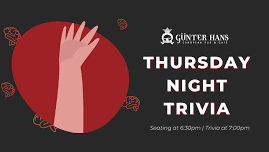 Trivia Night at Günter Hans