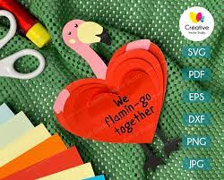 Download Valentine Flamingo Svg Png Dxf Cut File Creative Vector Studio