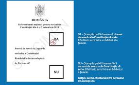 Ce intrebari sunt la referendum. ClarificÄƒri Despre Intrebarea De Pe Buletinele De Vot La Referendumul Pentru Familie
