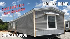 Big stock photo manufactured homes are homes built in a factory according to the u.s. Mobile Home 16x82 3 Bed 2 Bath Hamilton Madison Single Wide Mobile Home Masters Youtube