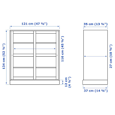 Havsta Vitrinskap Med Sockel Gra Klarglas 121x37x134 Cm Ikea In 2020 Glass Cabinet Doors Glass Door Clear Glass