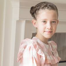 ❤️ Vestido de cuadros color rosa pastel para bebé/niña| Dadati